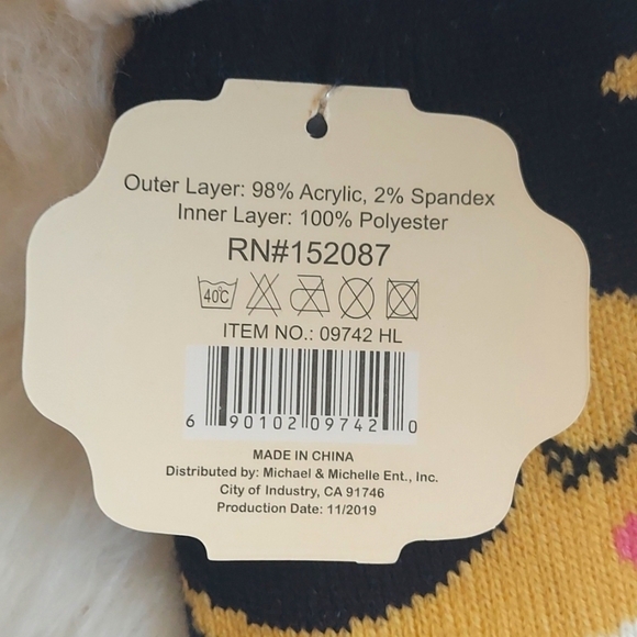 Sherpa Theme Socks "Sweet Dreams" Moon Star Cloud Anti Slip - One Size - Picture 7 of 7